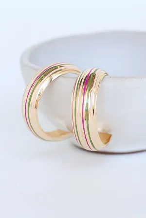 FINAL SALE - Rosie Gold Hoop Earrings