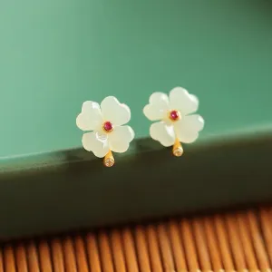 Four leaf clover lucky earrings