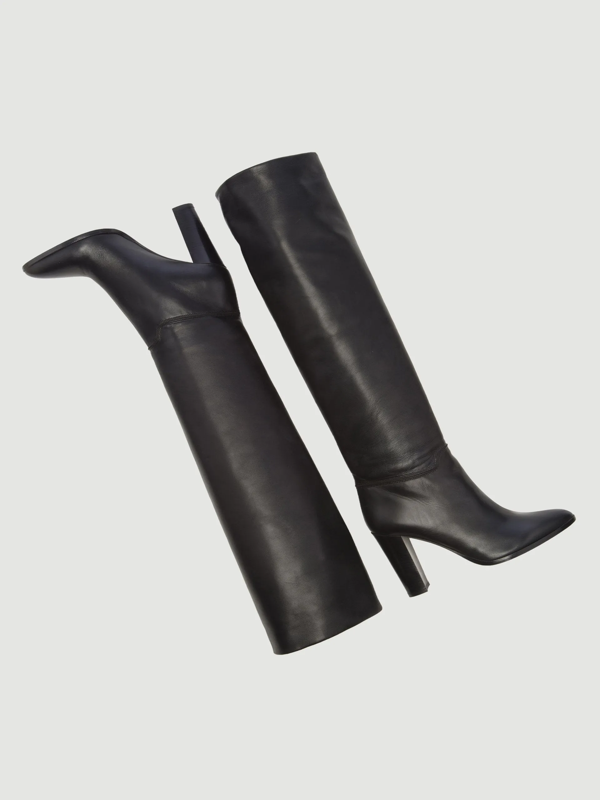 FRAME x Tamara Mellon Slouch Knee Boot -- Noir