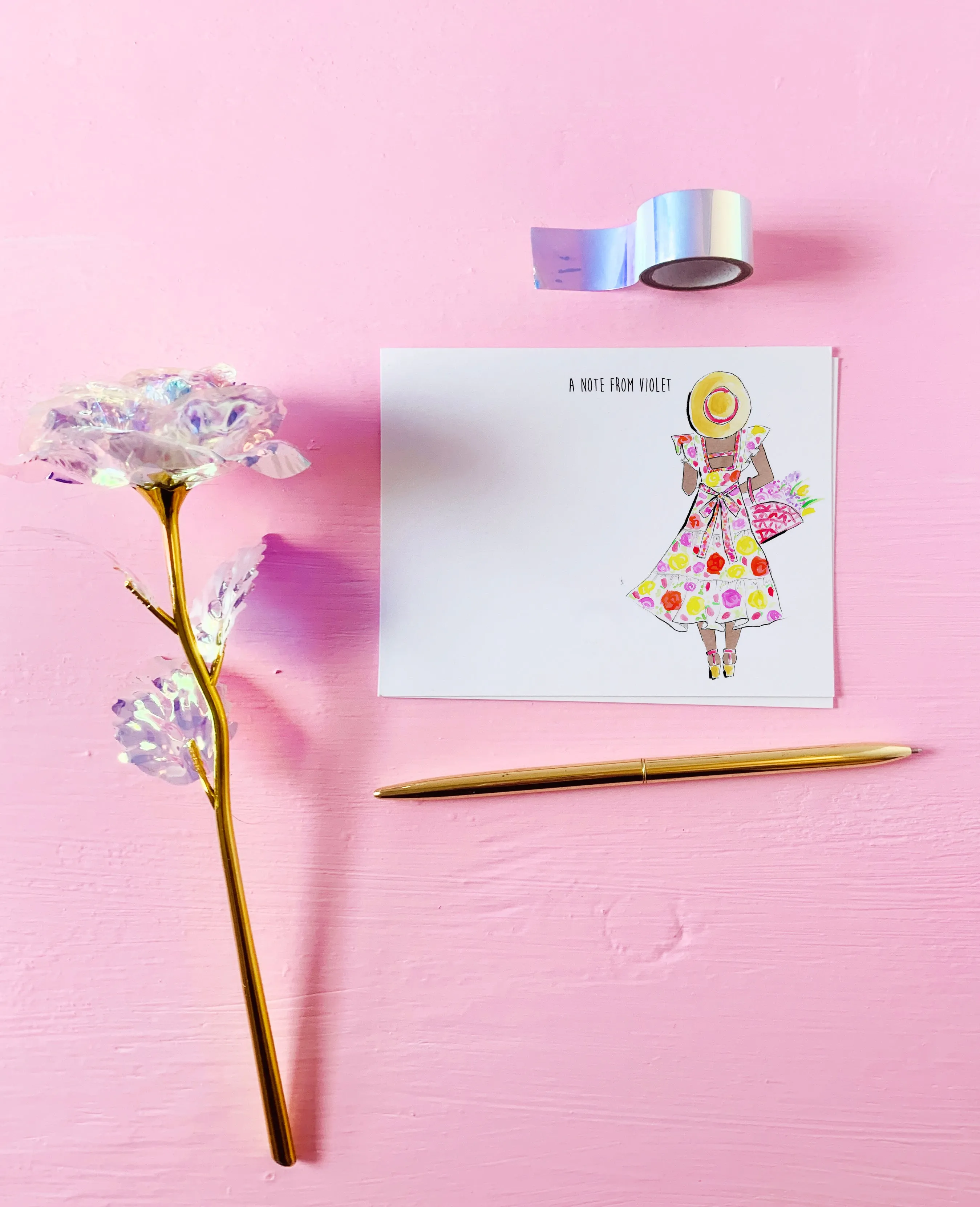 Garden Girl Personalized Stationery Set