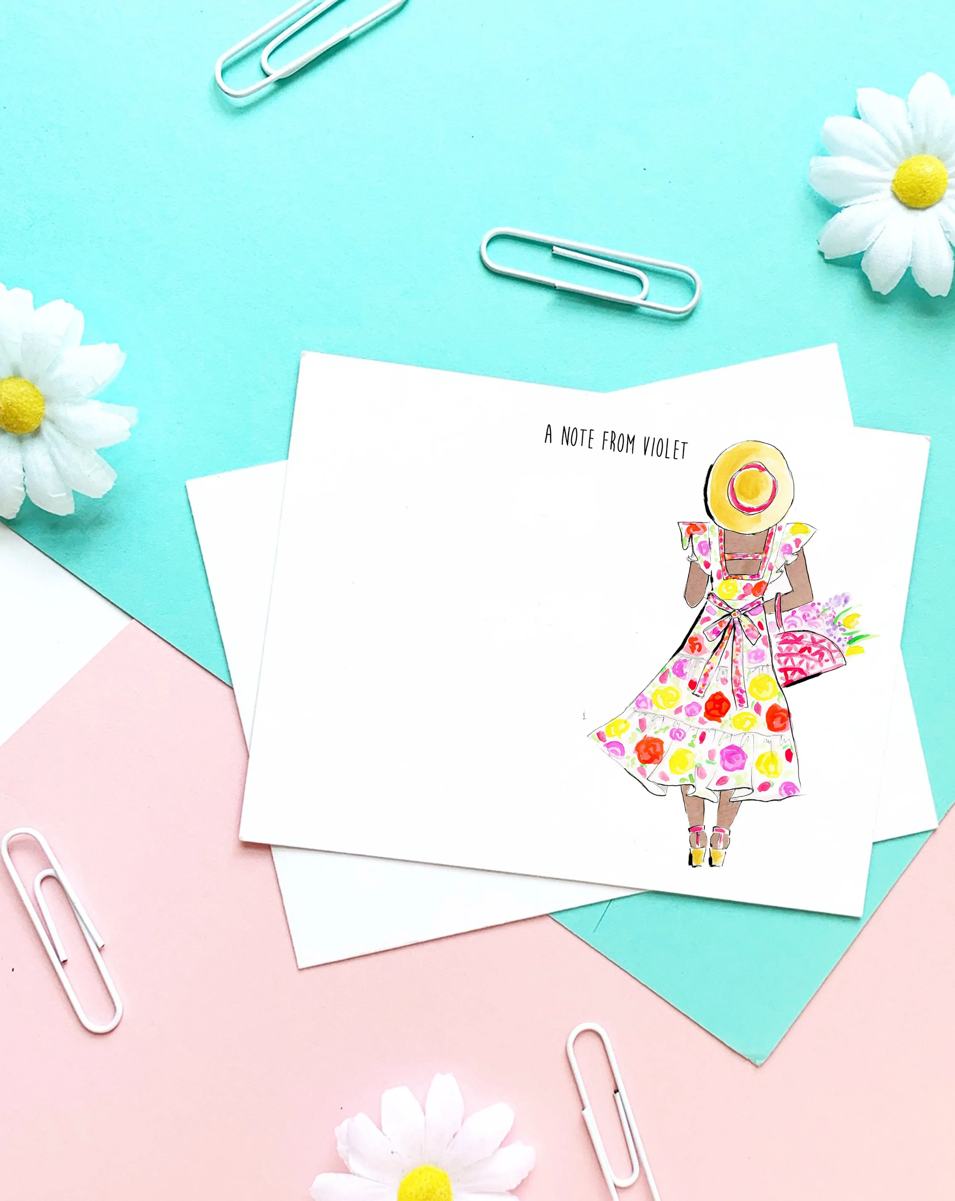 Garden Girl Personalized Stationery Set