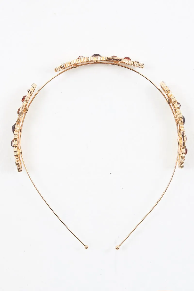 Gold Embellished Hair Band - Zamina