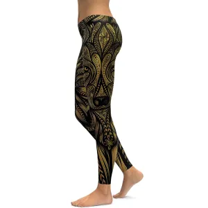 Golden Wolf Leggings