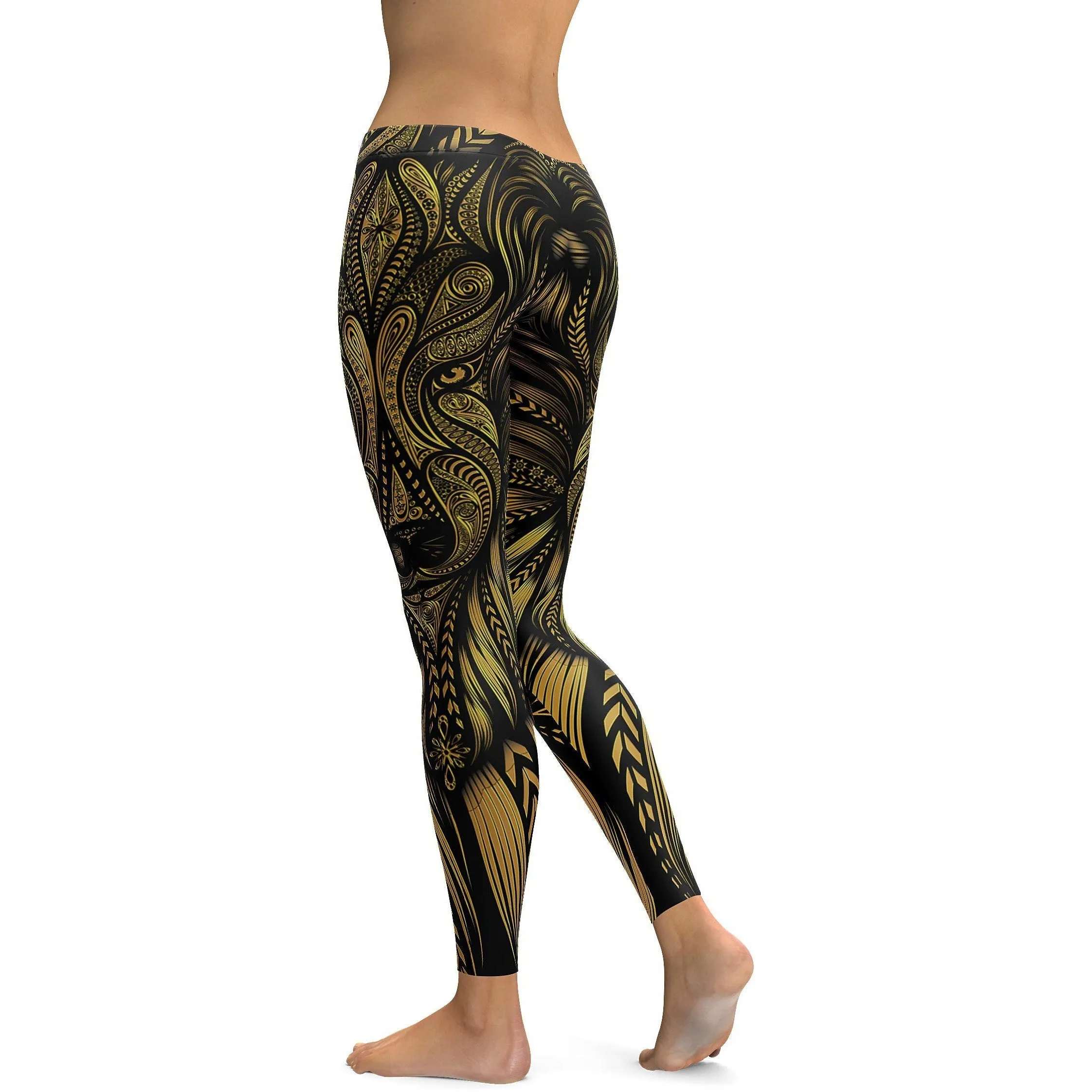 Golden Wolf Leggings