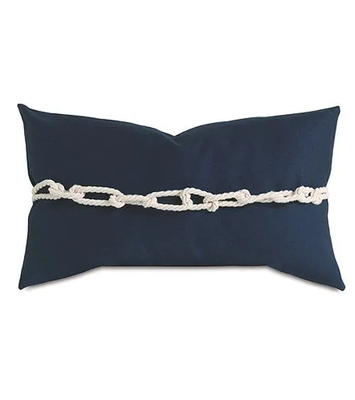 Hand-Knotted Rope Chain Lumbar Pillow