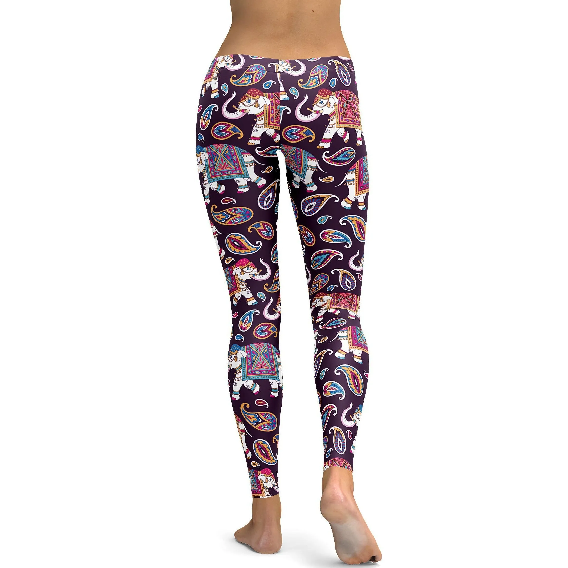 Indian Elephant Pattern Leggings