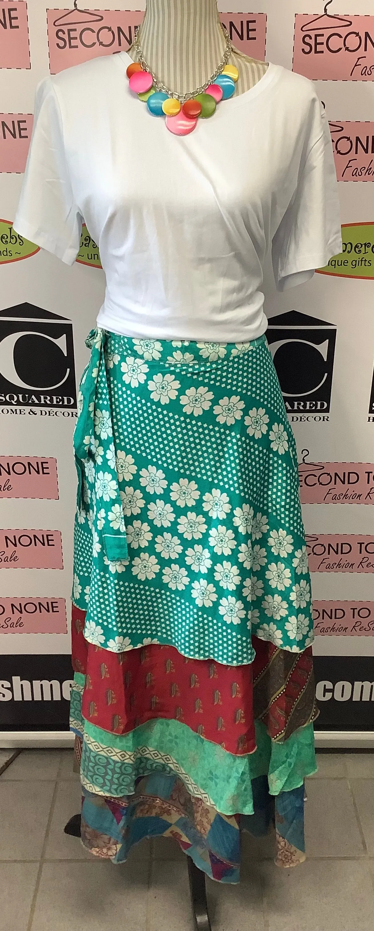 Indian Reversible Wrap Skirt (One Size)(4 Unique Styles Left!)