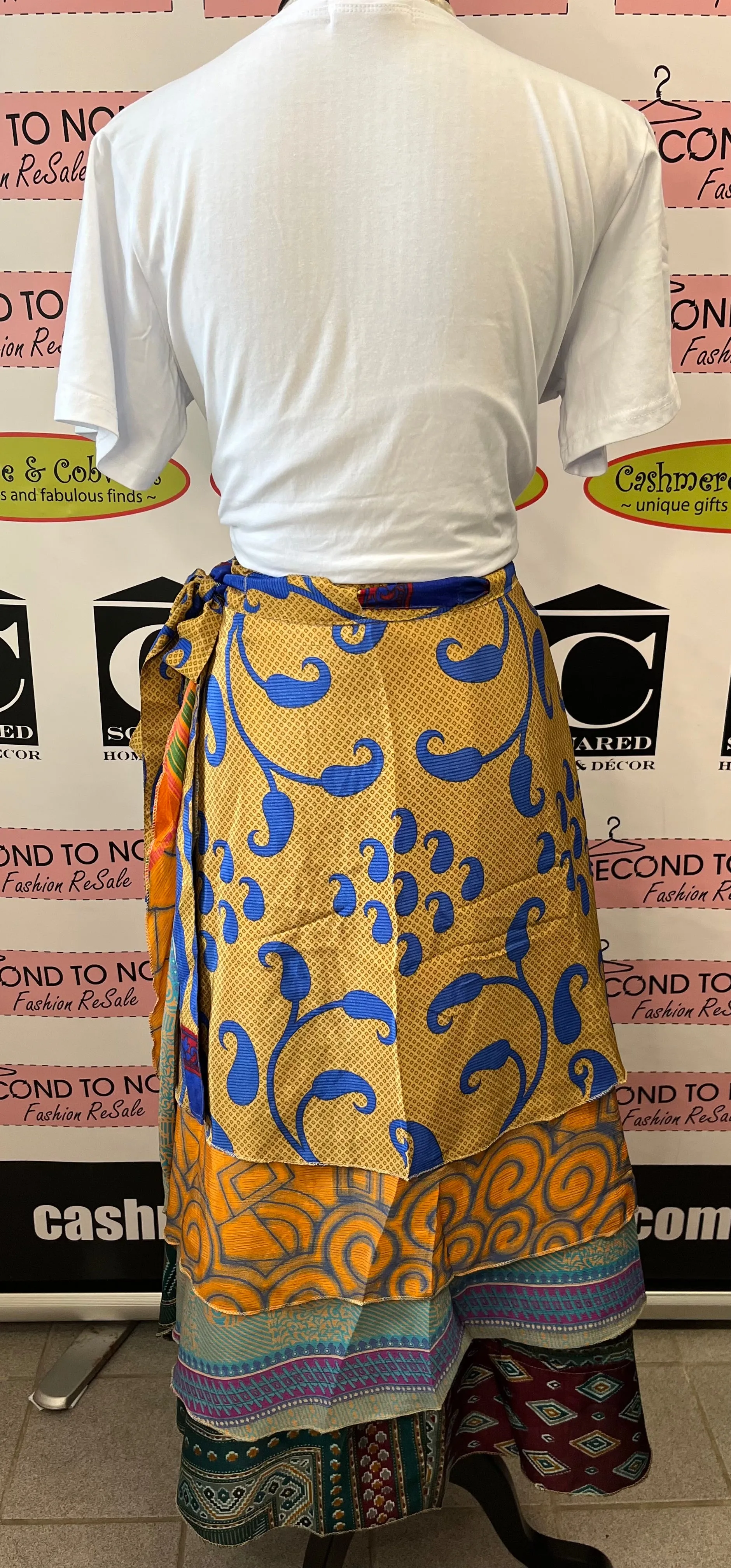 Indian Reversible Wrap Skirt (One Size)(4 Unique Styles Left!)