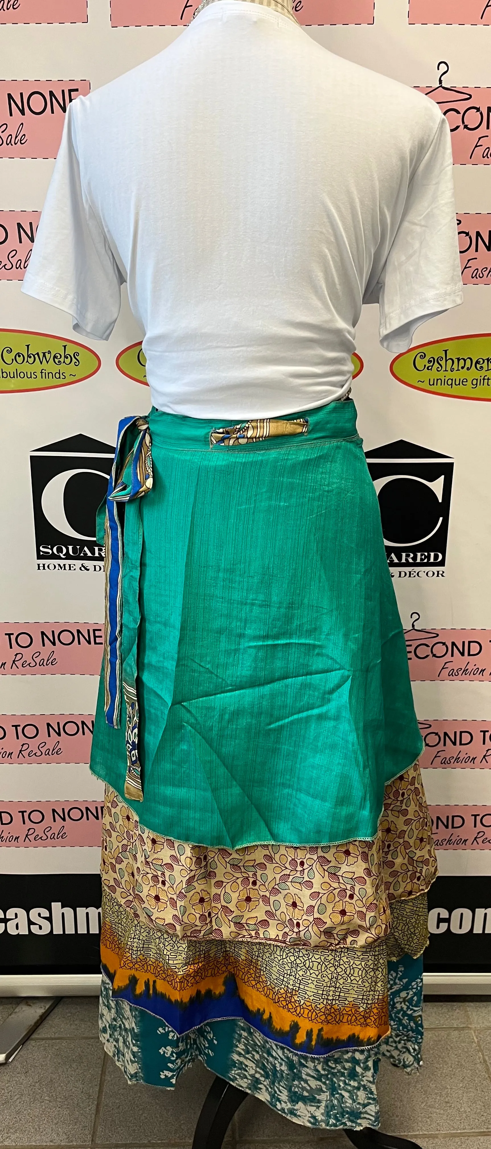 Indian Reversible Wrap Skirt (One Size)(4 Unique Styles Left!)