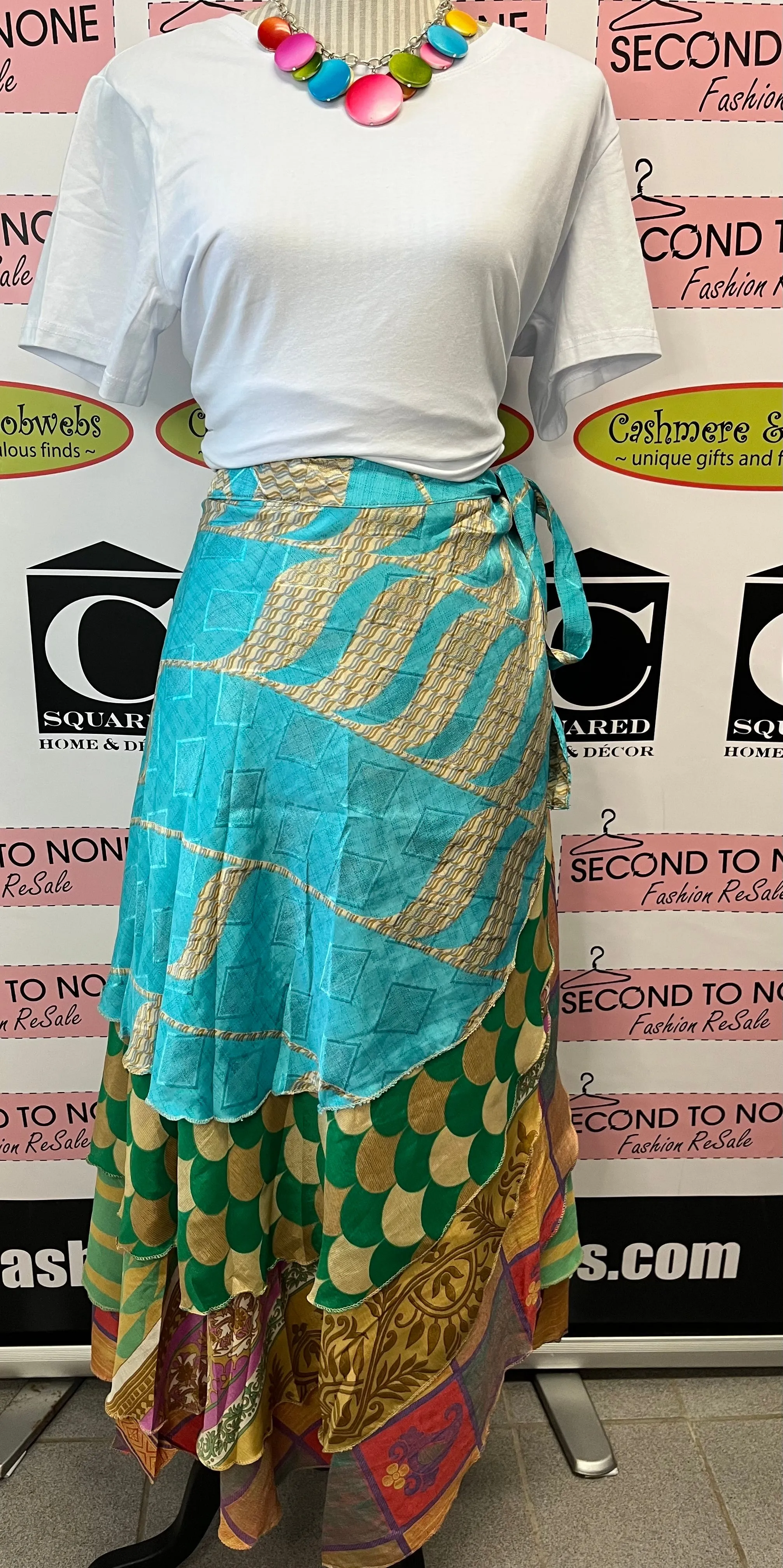 Indian Reversible Wrap Skirt (One Size)(4 Unique Styles Left!)