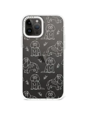 iPhone 12 Pro Cocker Spaniel Minimal Line Phone Case