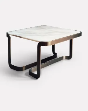 Mathus White Marble Coffee Table