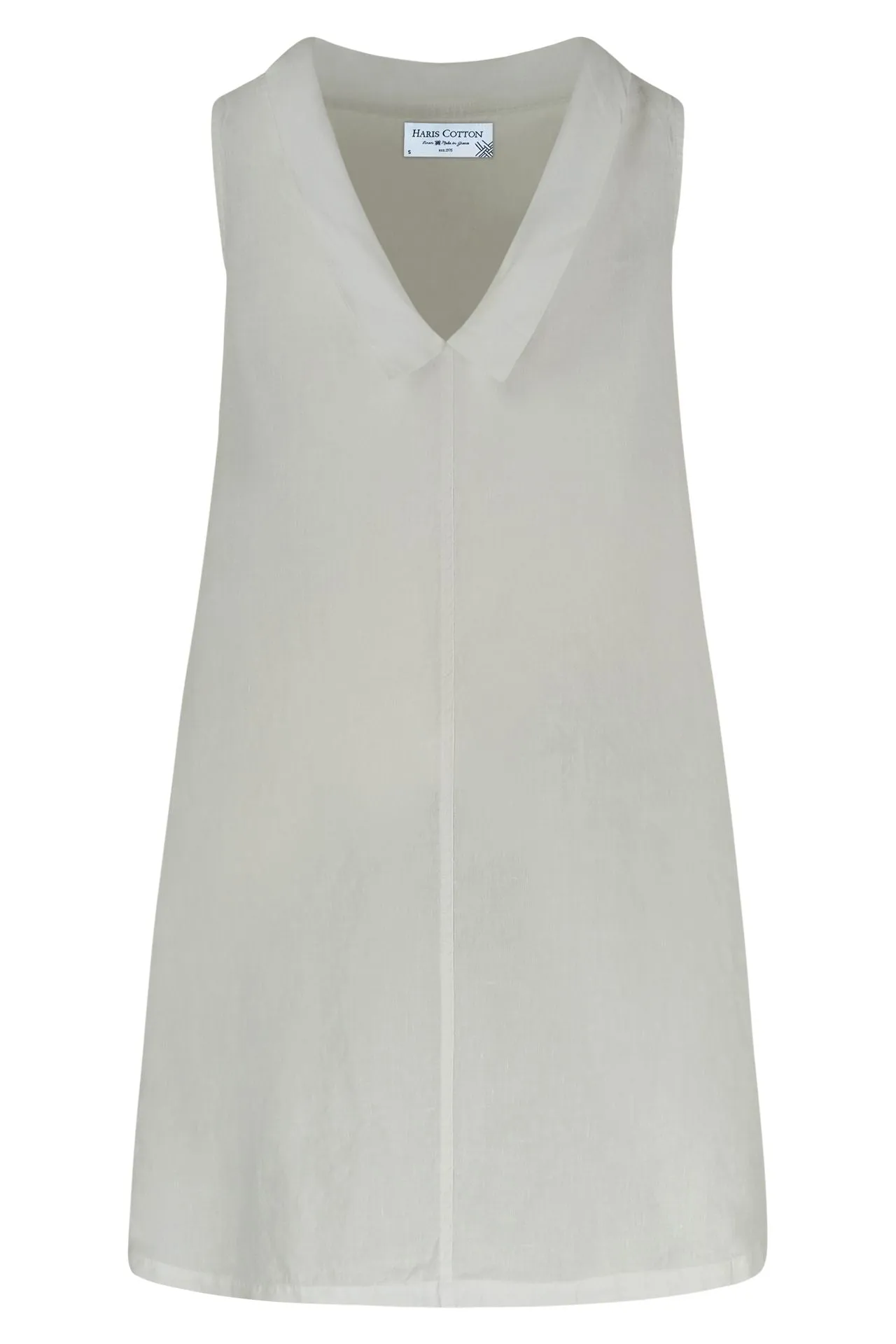 Midi Length Back Tie Linen Dress