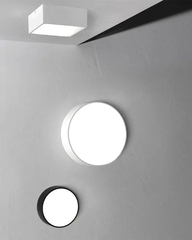 Minimalist Round LED Wall Light | Assorted Colours