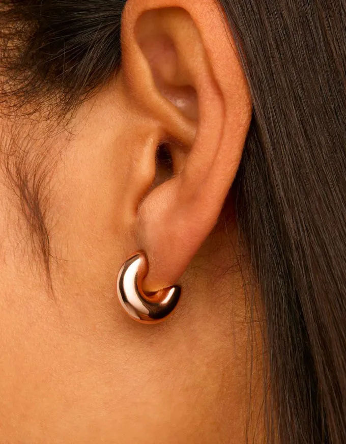 Moonbow Rose Gold Stud Earring