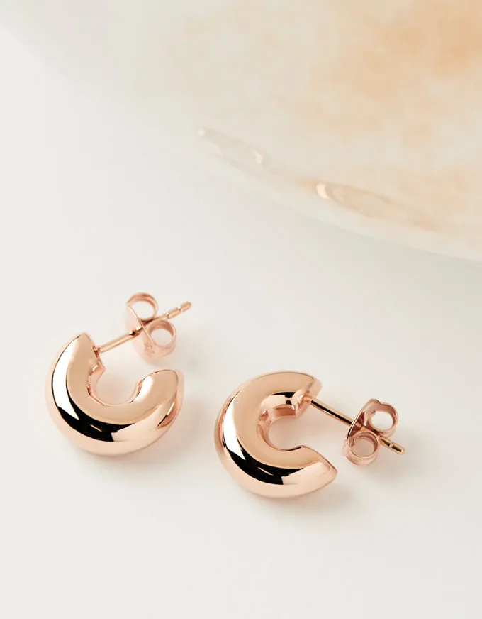 Moonbow Rose Gold Stud Earring