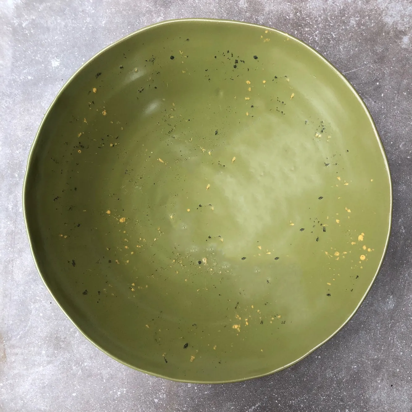 Moss Green Serving Bowl - Large