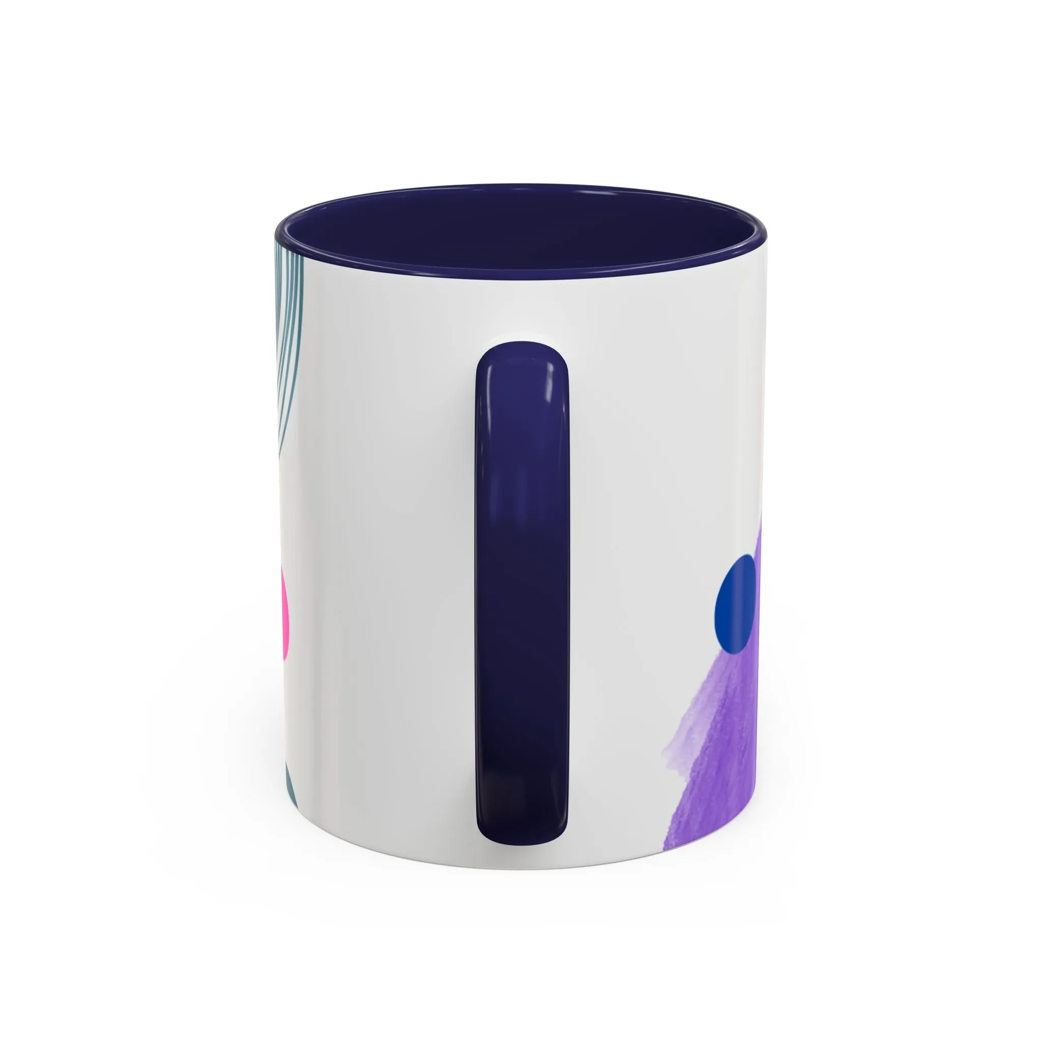 Mug - Abstract Digital Shapes Colorful Whimsical Minimalistic Design