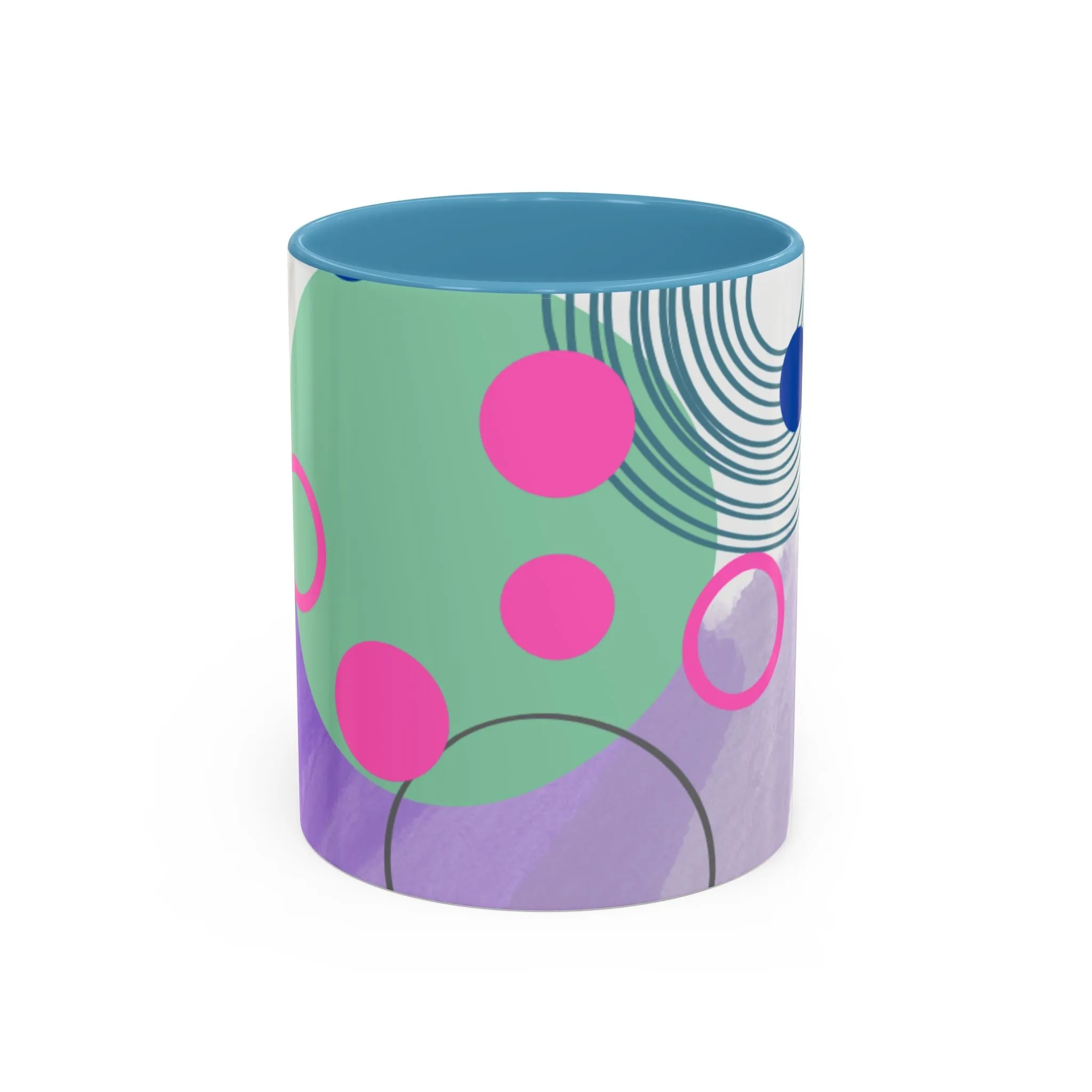 Mug - Abstract Digital Shapes Colorful Whimsical Minimalistic Design