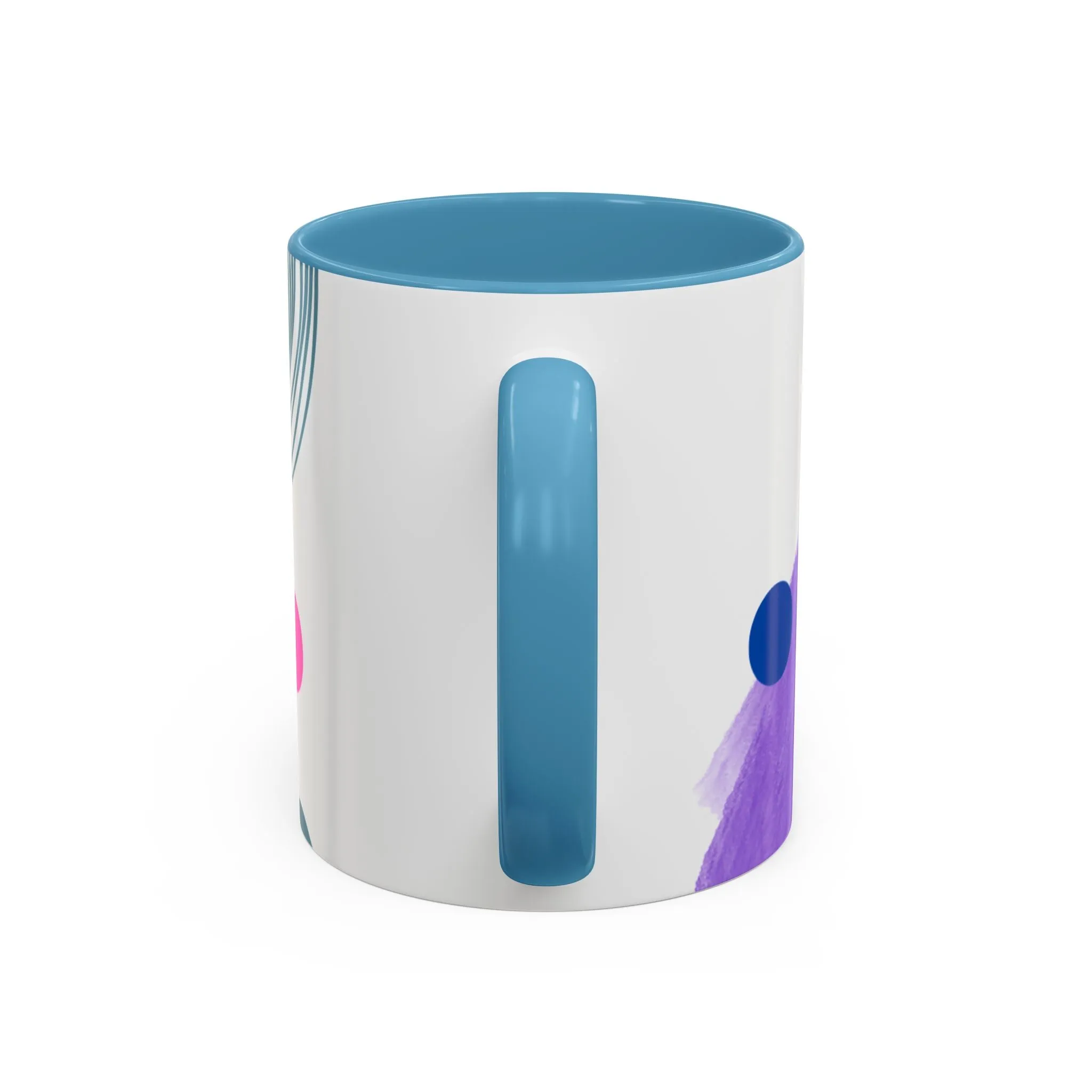 Mug - Abstract Digital Shapes Colorful Whimsical Minimalistic Design