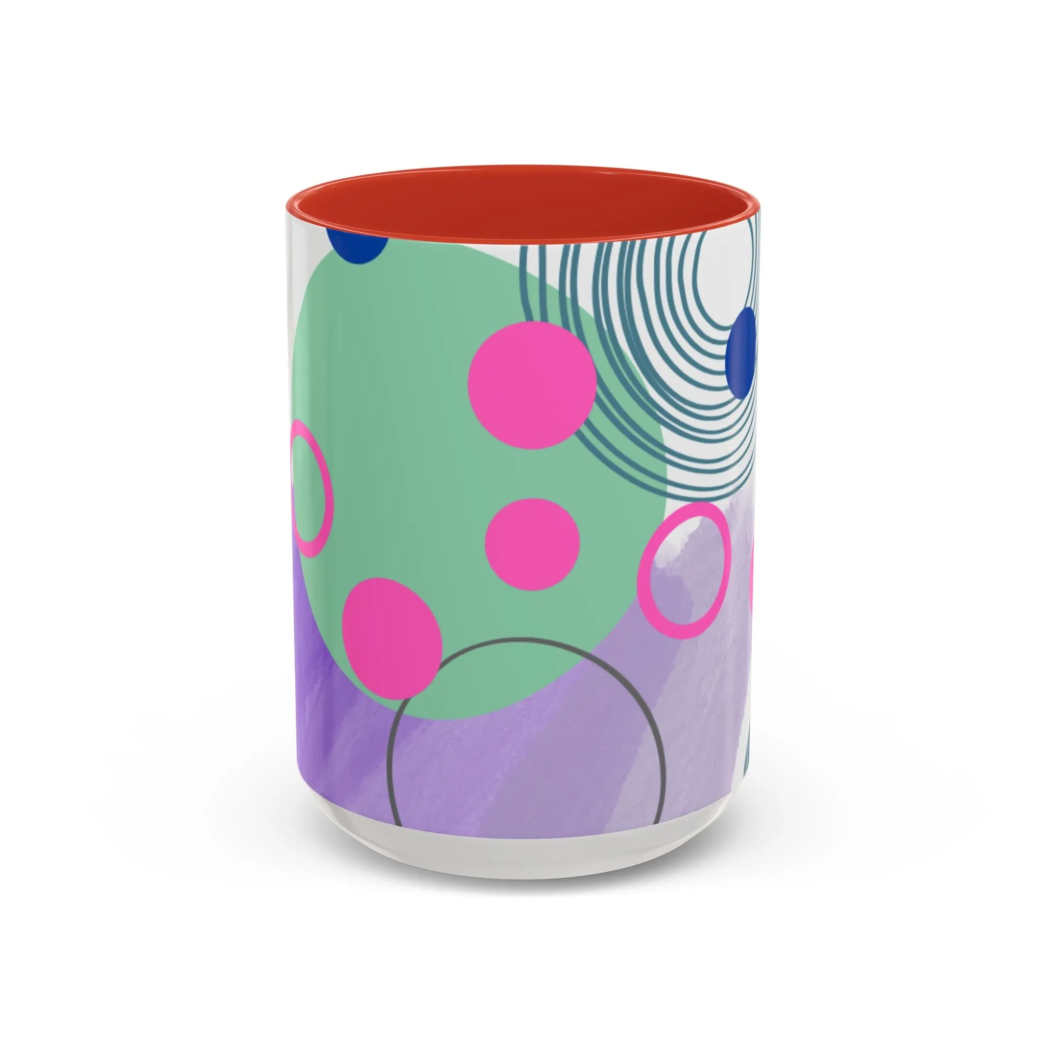 Mug - Abstract Digital Shapes Colorful Whimsical Minimalistic Design