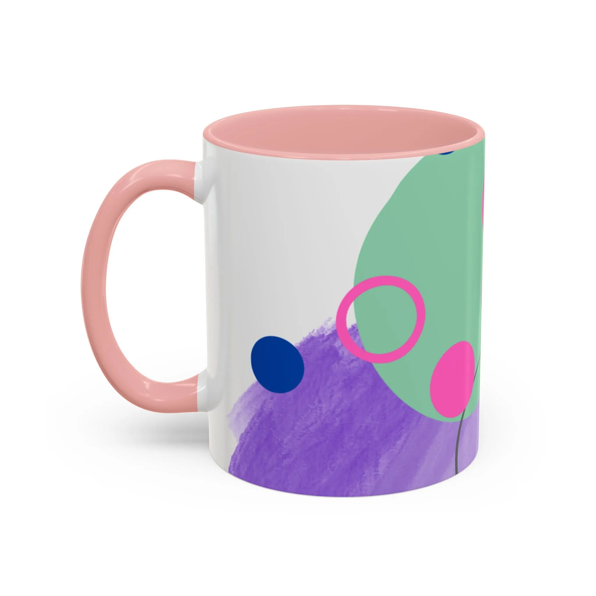 Mug - Abstract Digital Shapes Colorful Whimsical Minimalistic Design