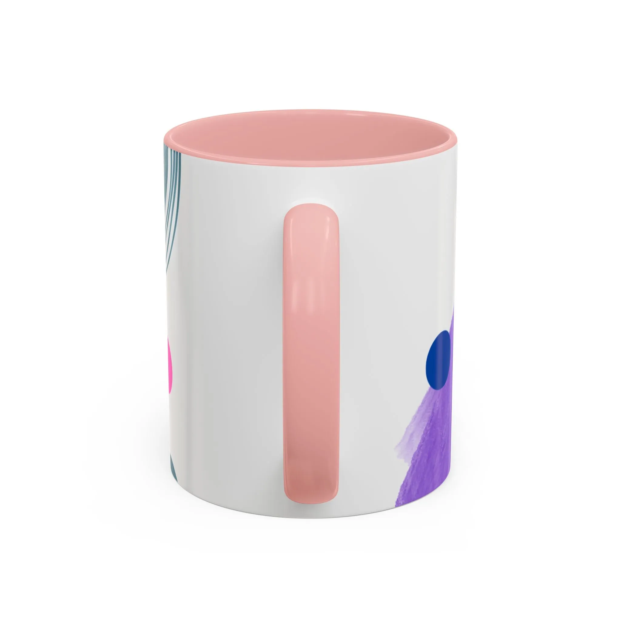 Mug - Abstract Digital Shapes Colorful Whimsical Minimalistic Design