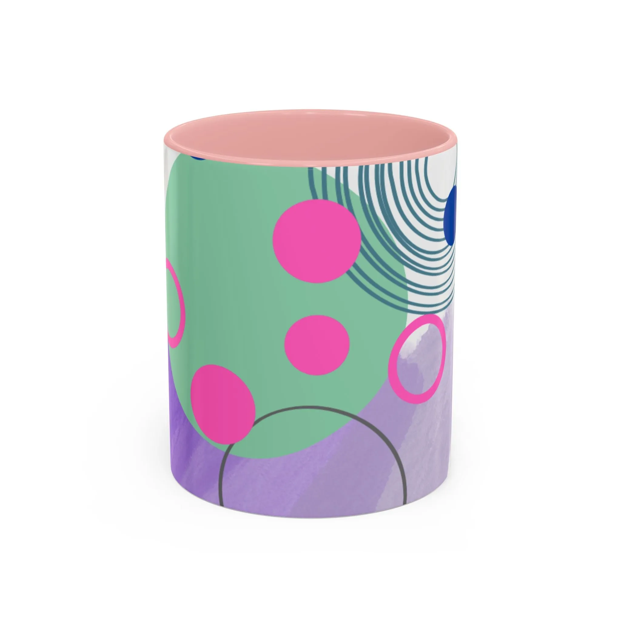 Mug - Abstract Digital Shapes Colorful Whimsical Minimalistic Design