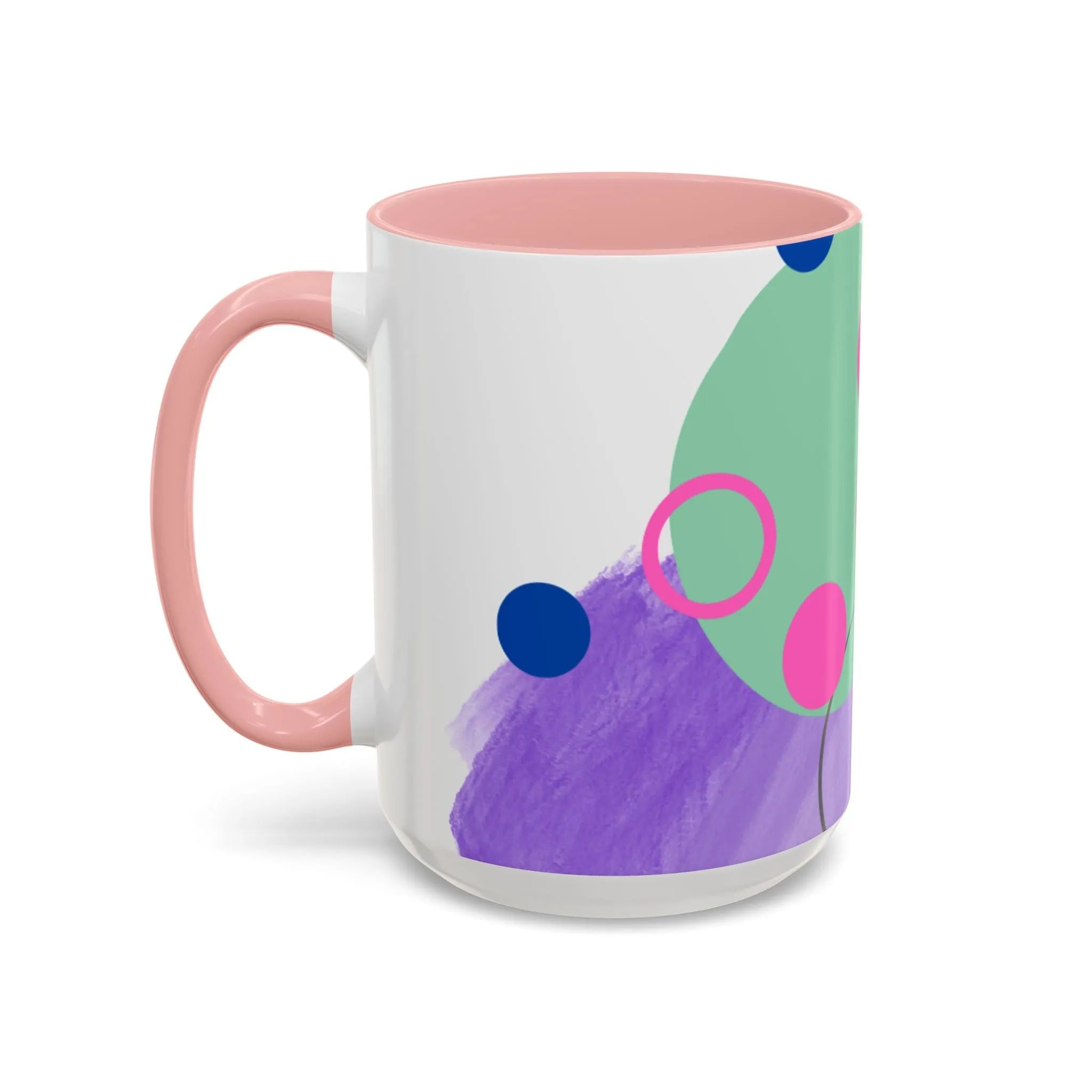 Mug - Abstract Digital Shapes Colorful Whimsical Minimalistic Design