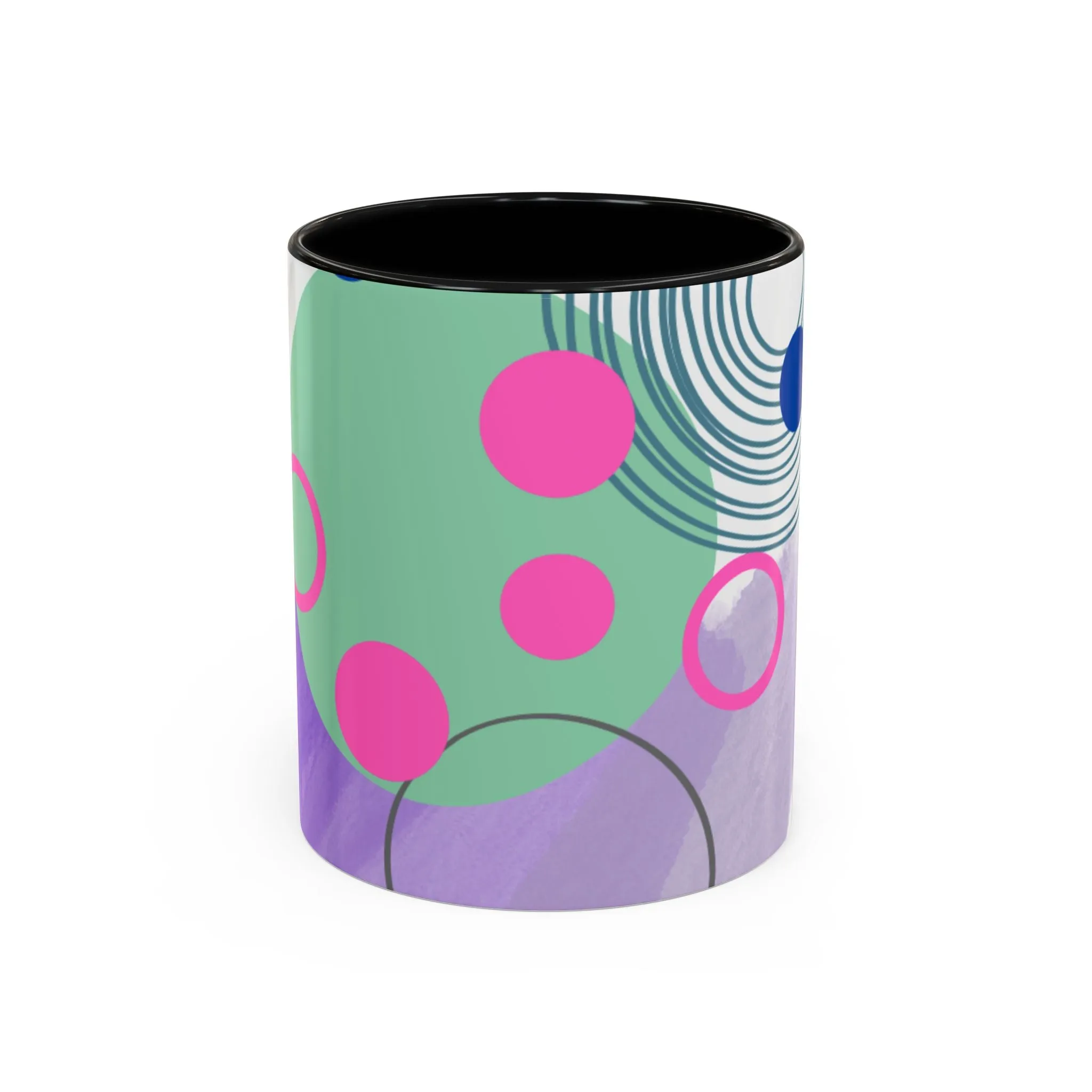 Mug - Abstract Digital Shapes Colorful Whimsical Minimalistic Design