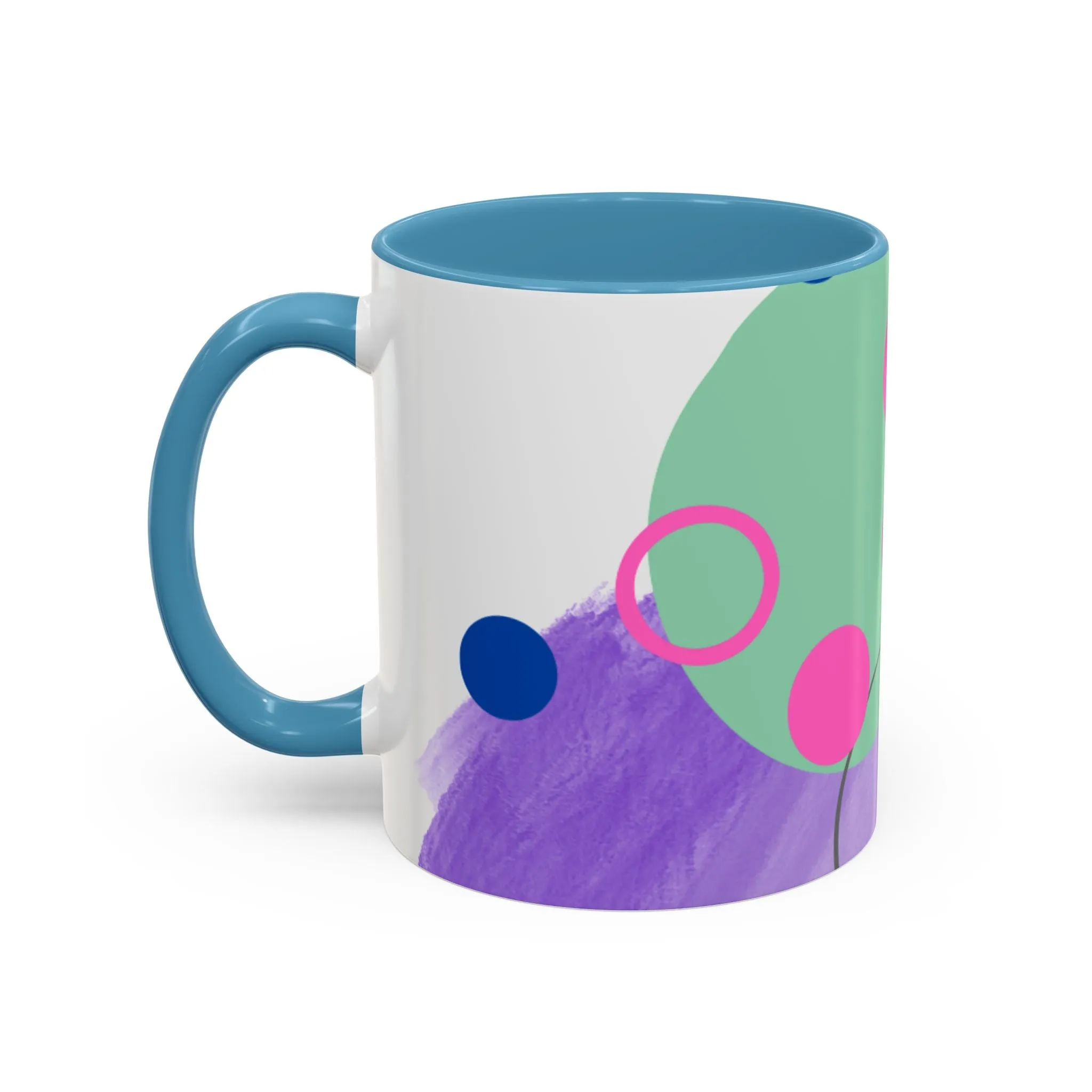 Mug - Abstract Digital Shapes Colorful Whimsical Minimalistic Design