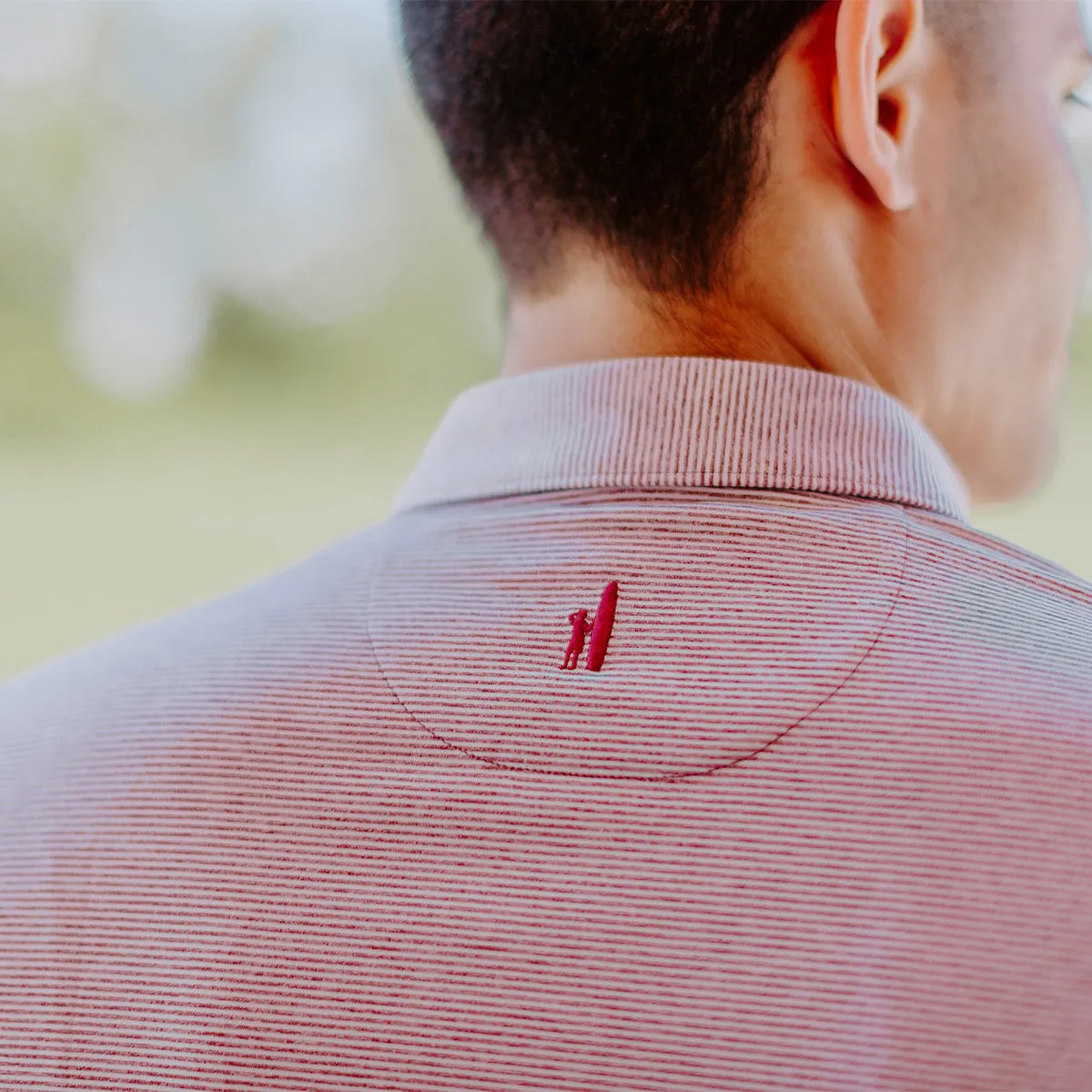 New! Lambda Chi Personalized Johnnie-O Striped Polo