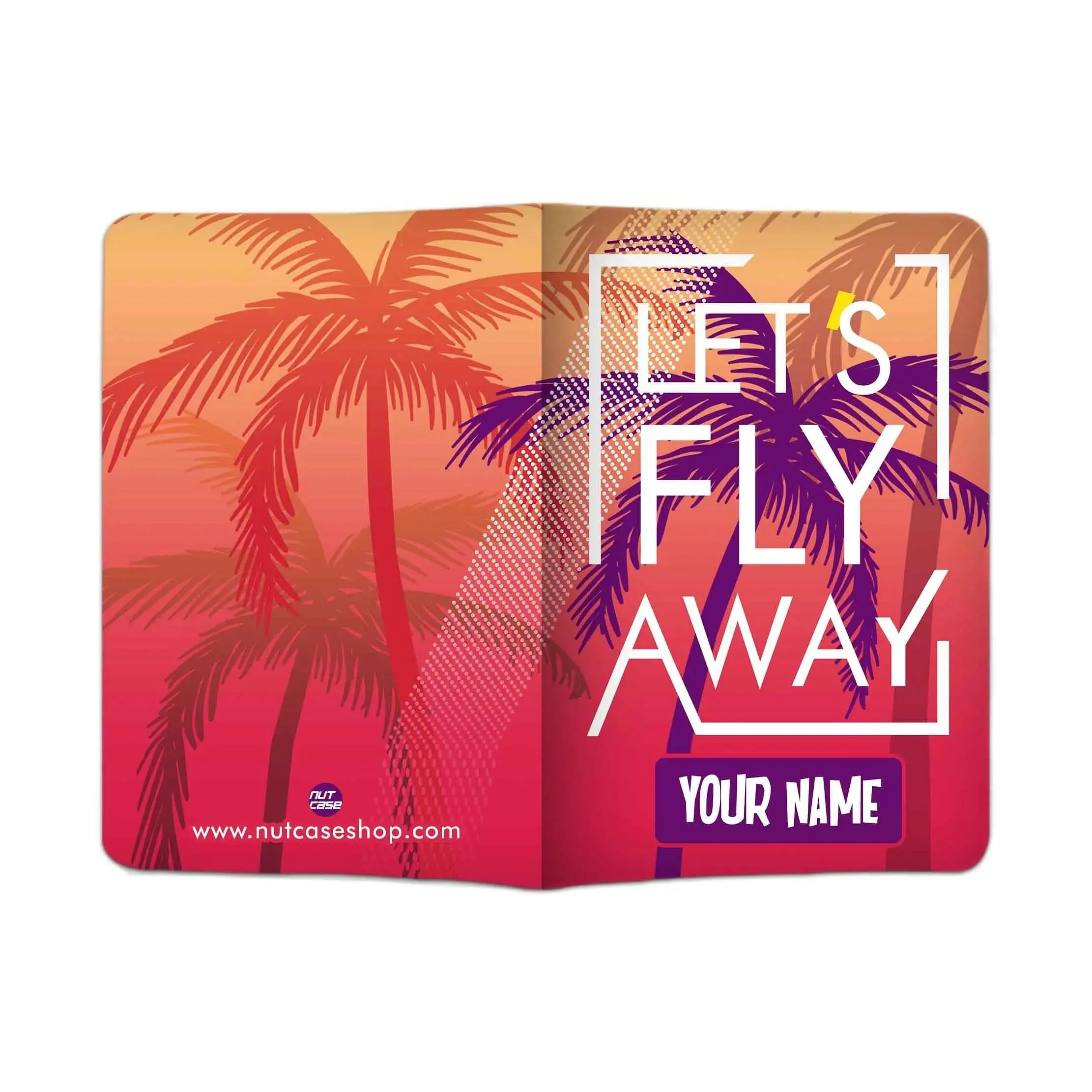 Nice Personalized Passport Cover -  Let's Fly Away