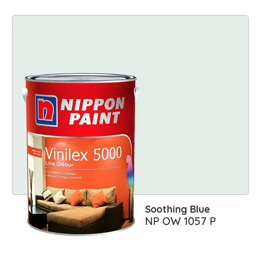 Nippon Paint Vinilex 5000 NP OW 1057 P (Soothing Blue)