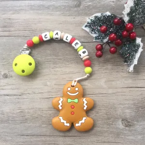 Personalized Teether: Gingerbread Man