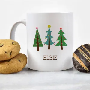 Personalized Trees Christmas Mug