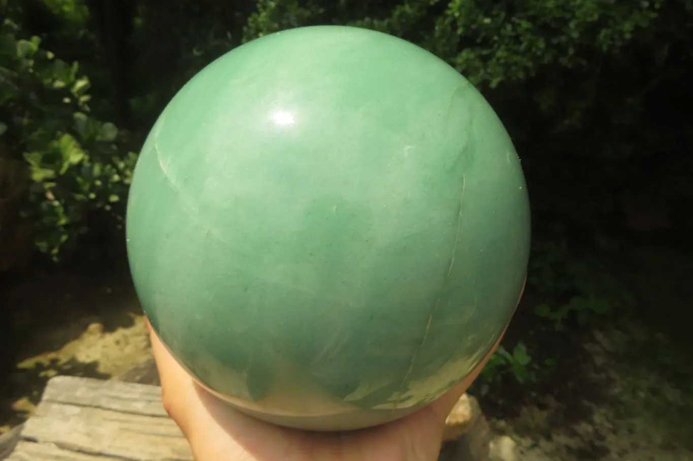 Polished Green Aventurine Sphere x 1 From Zimbabwe