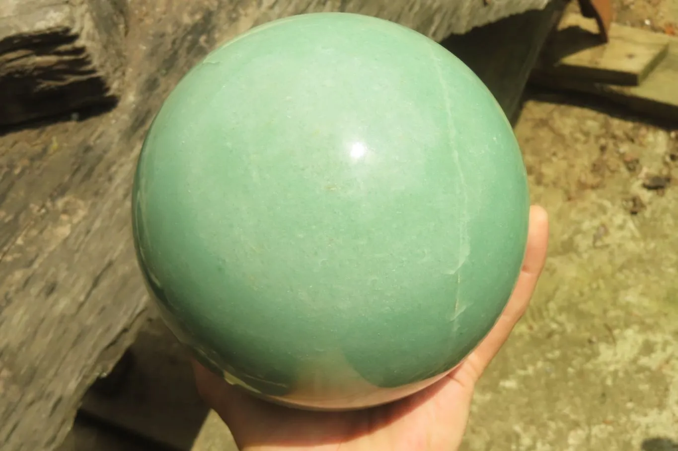 Polished Green Aventurine Sphere x 1 From Zimbabwe