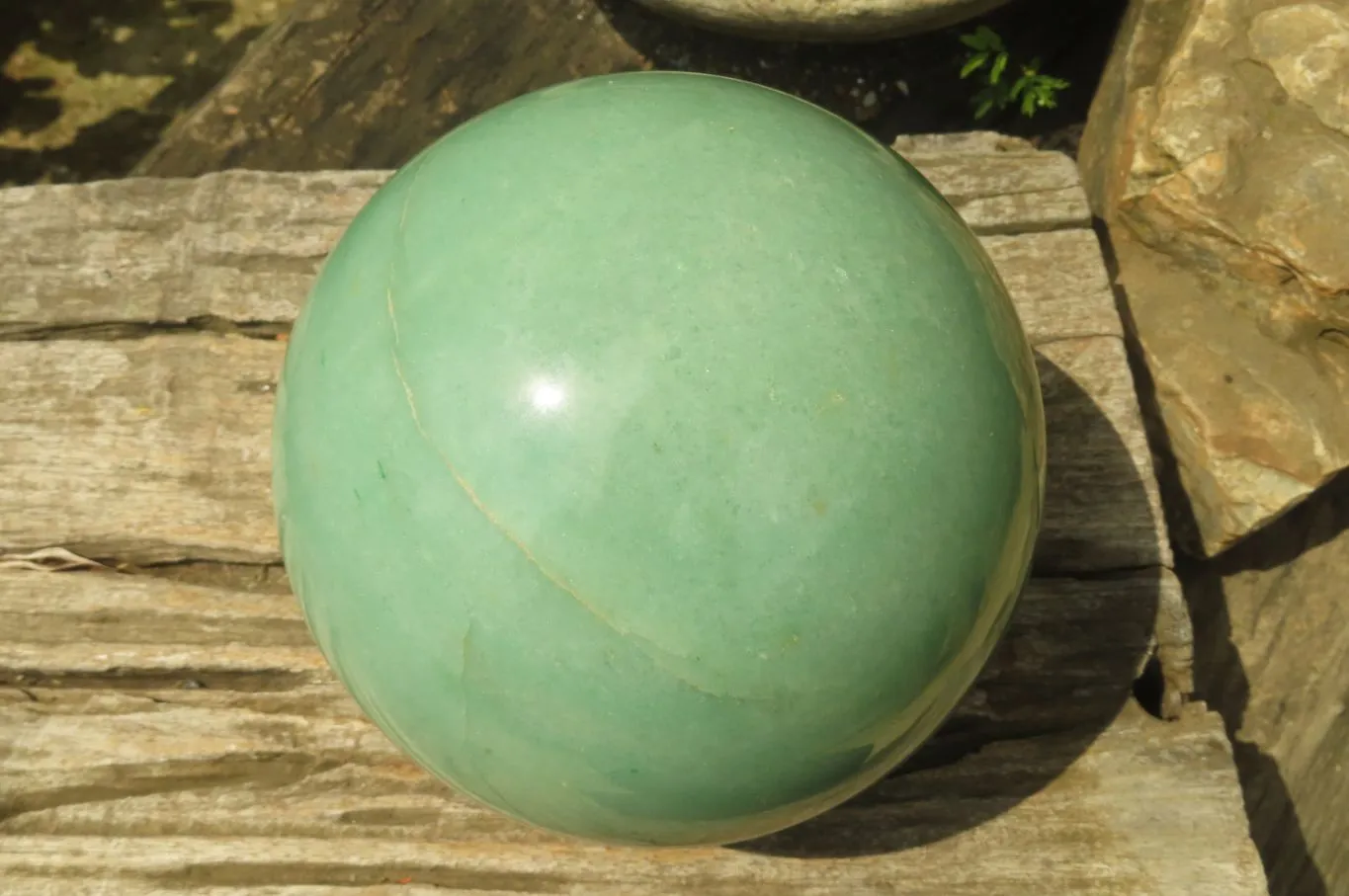 Polished Green Aventurine Sphere x 1 From Zimbabwe