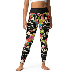 POPBUNNY black -2- Yoga Leggings