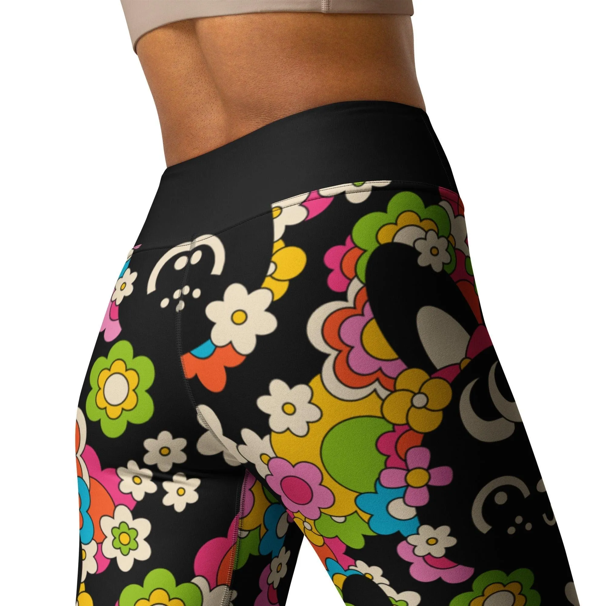 POPBUNNY black -2- Yoga Leggings