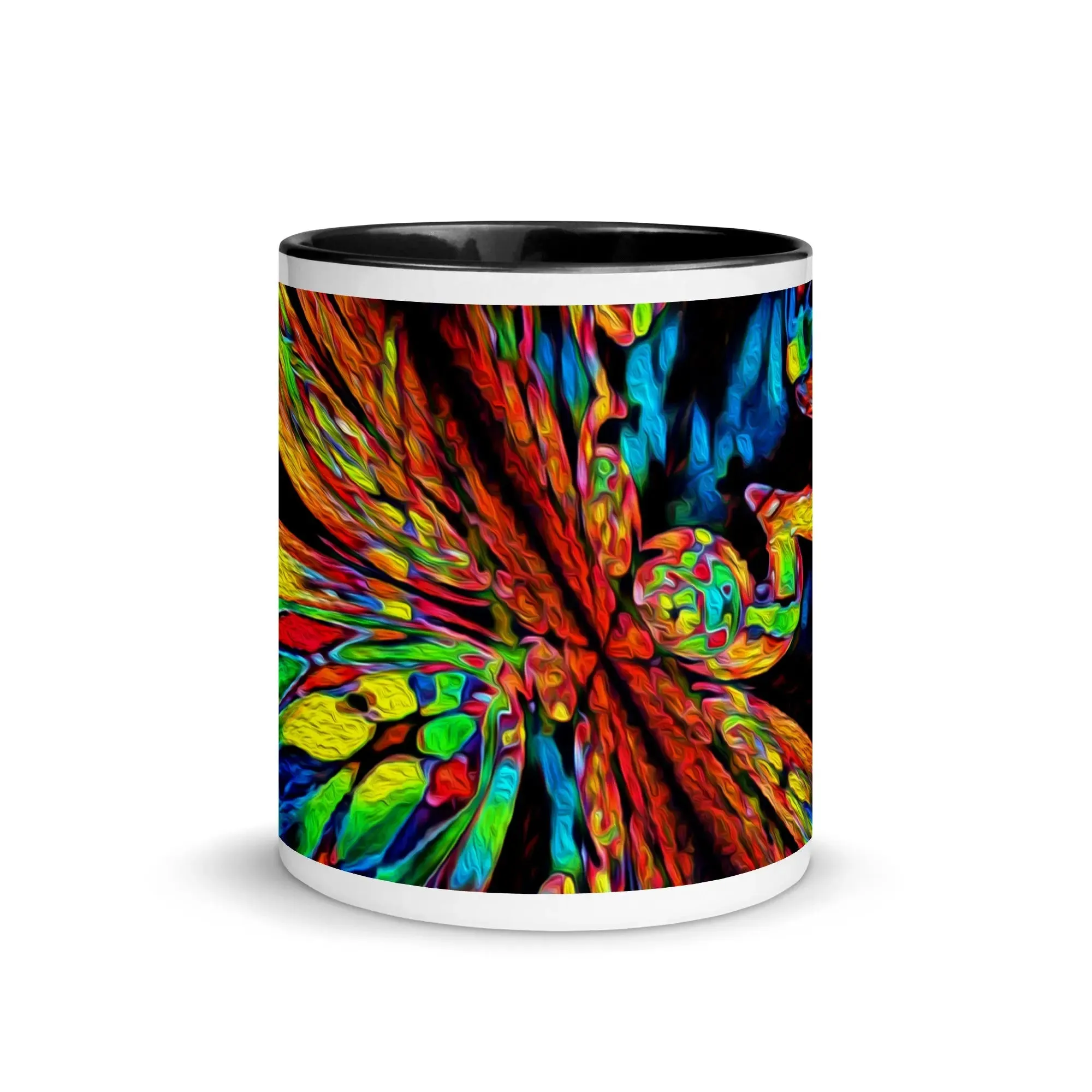 "Fractal Explosion" Mug with Color Inside