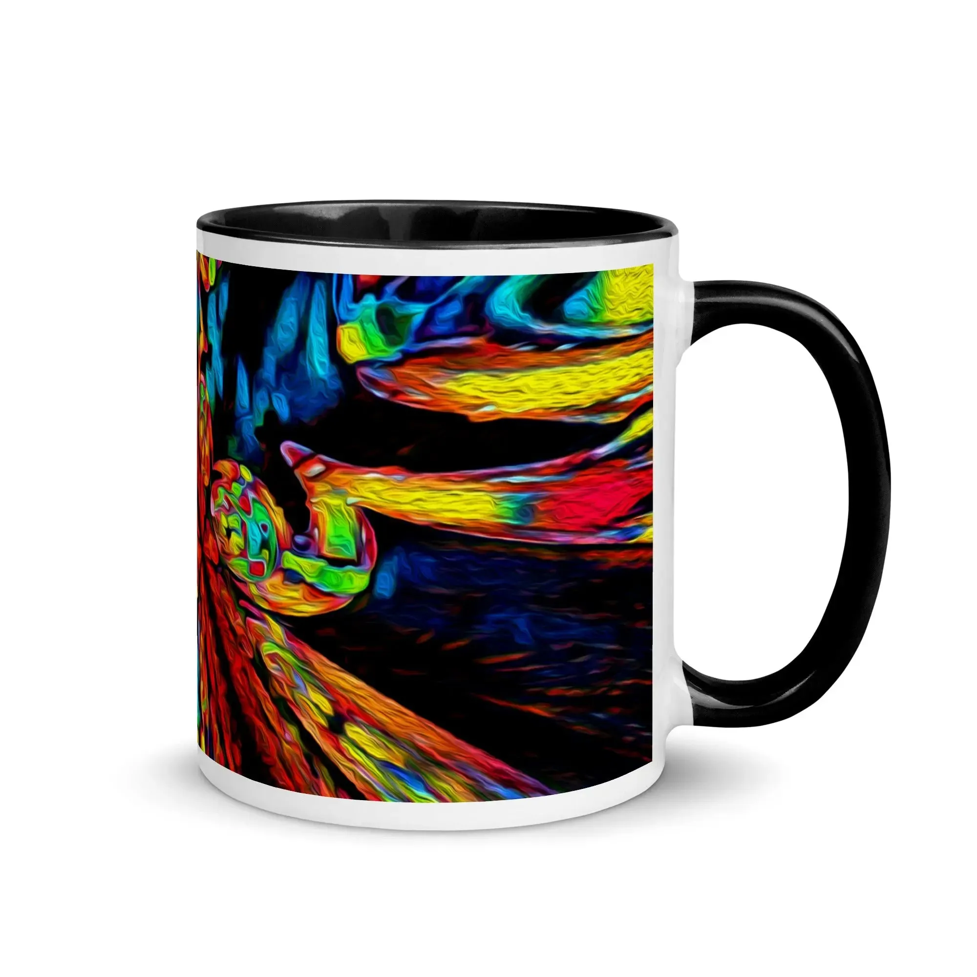 "Fractal Explosion" Mug with Color Inside