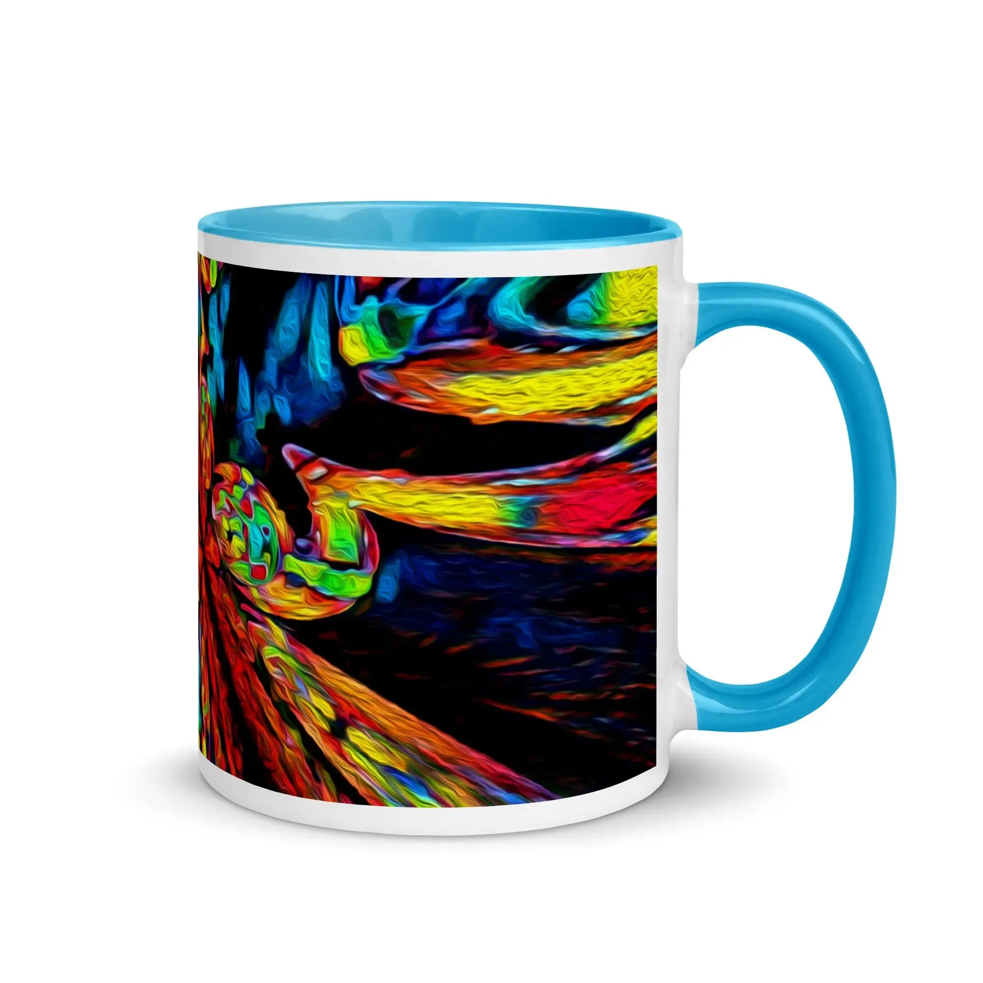 "Fractal Explosion" Mug with Color Inside