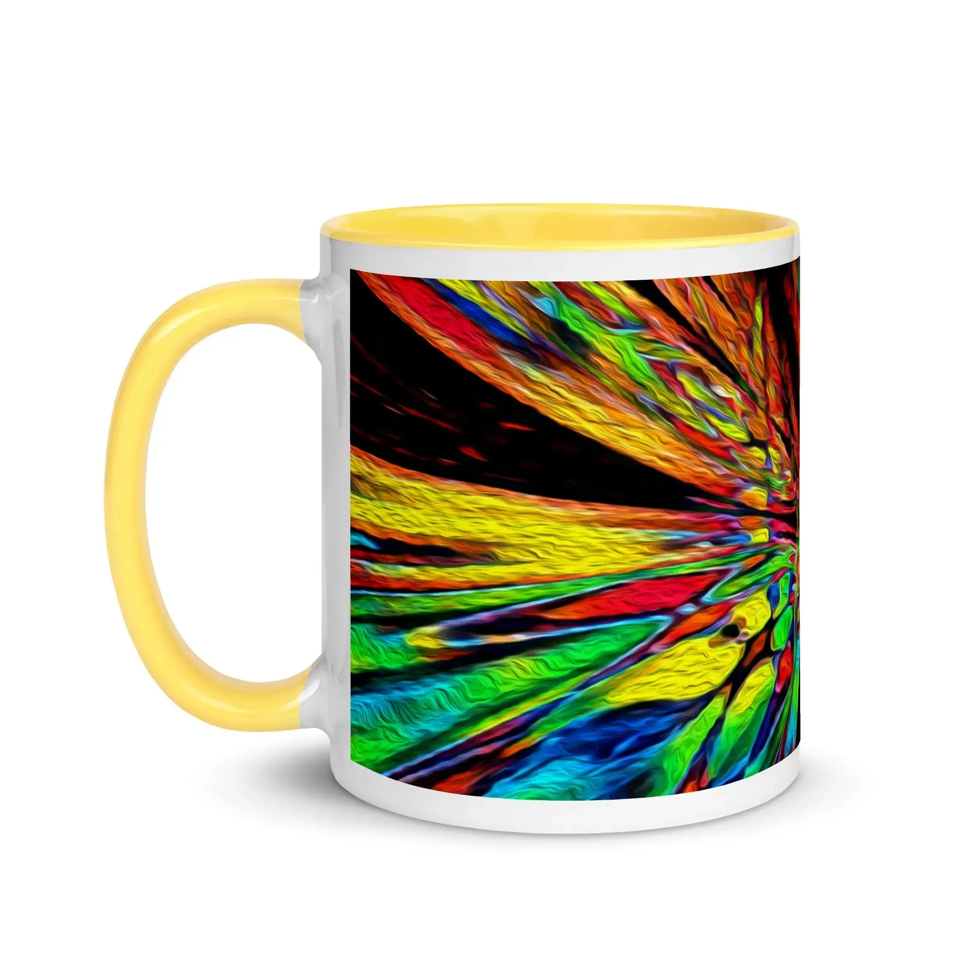 "Fractal Explosion" Mug with Color Inside