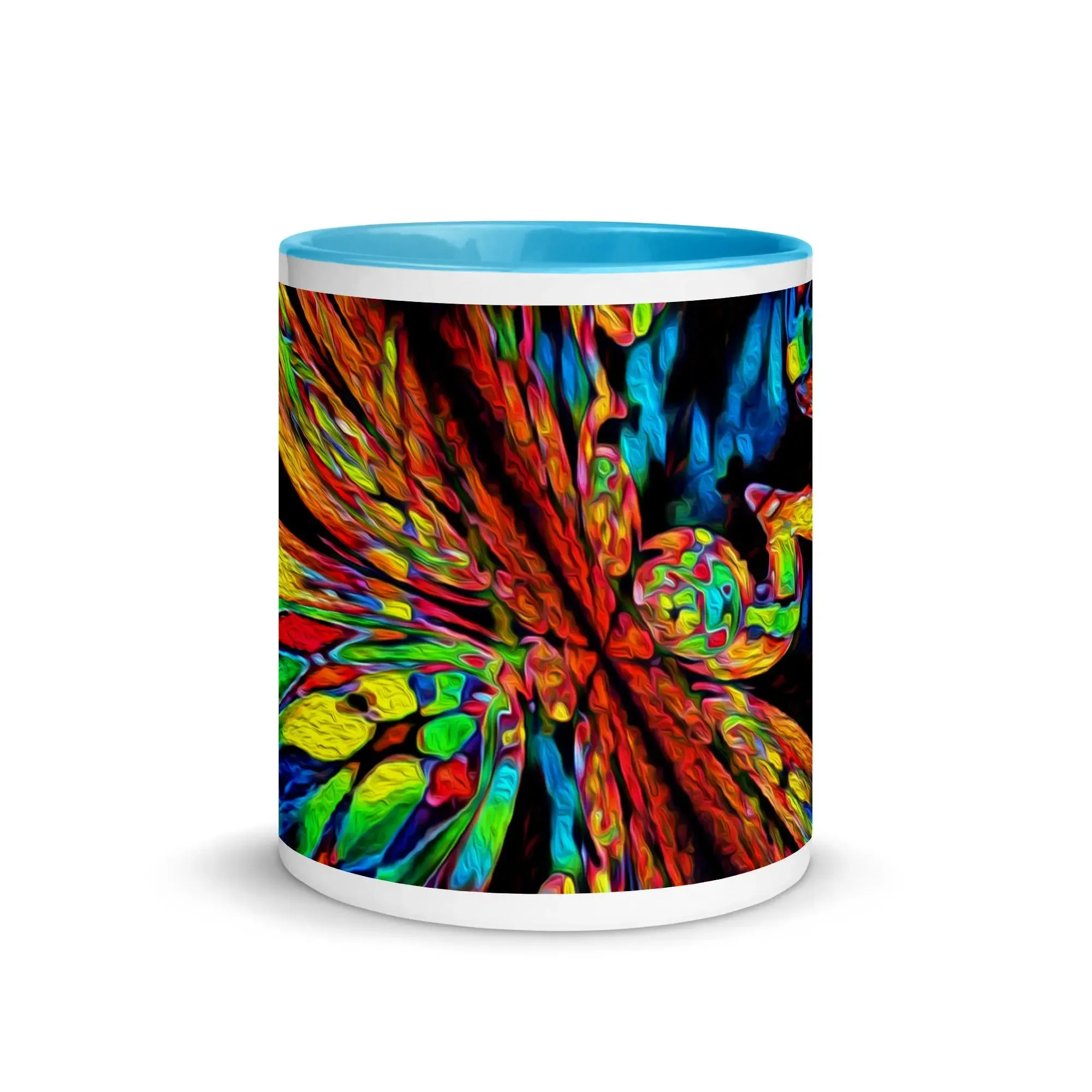 "Fractal Explosion" Mug with Color Inside