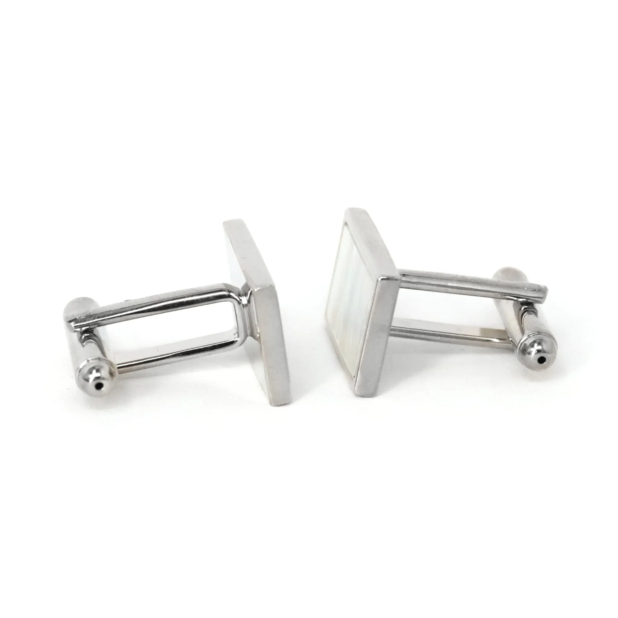 Rectangular Cufflinks With MOP