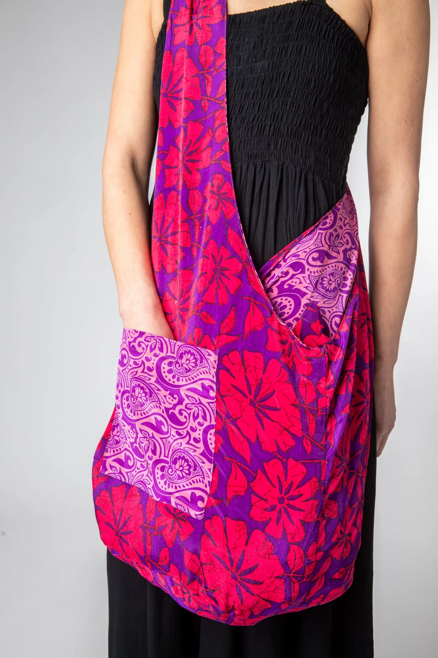 Recycled Sari Silk Reversible Bag