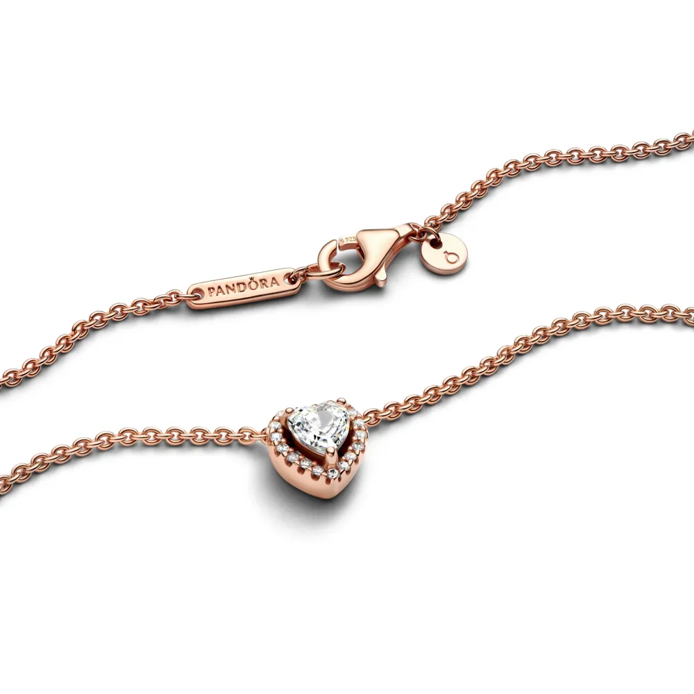 Sparkling Heart Collier Necklace