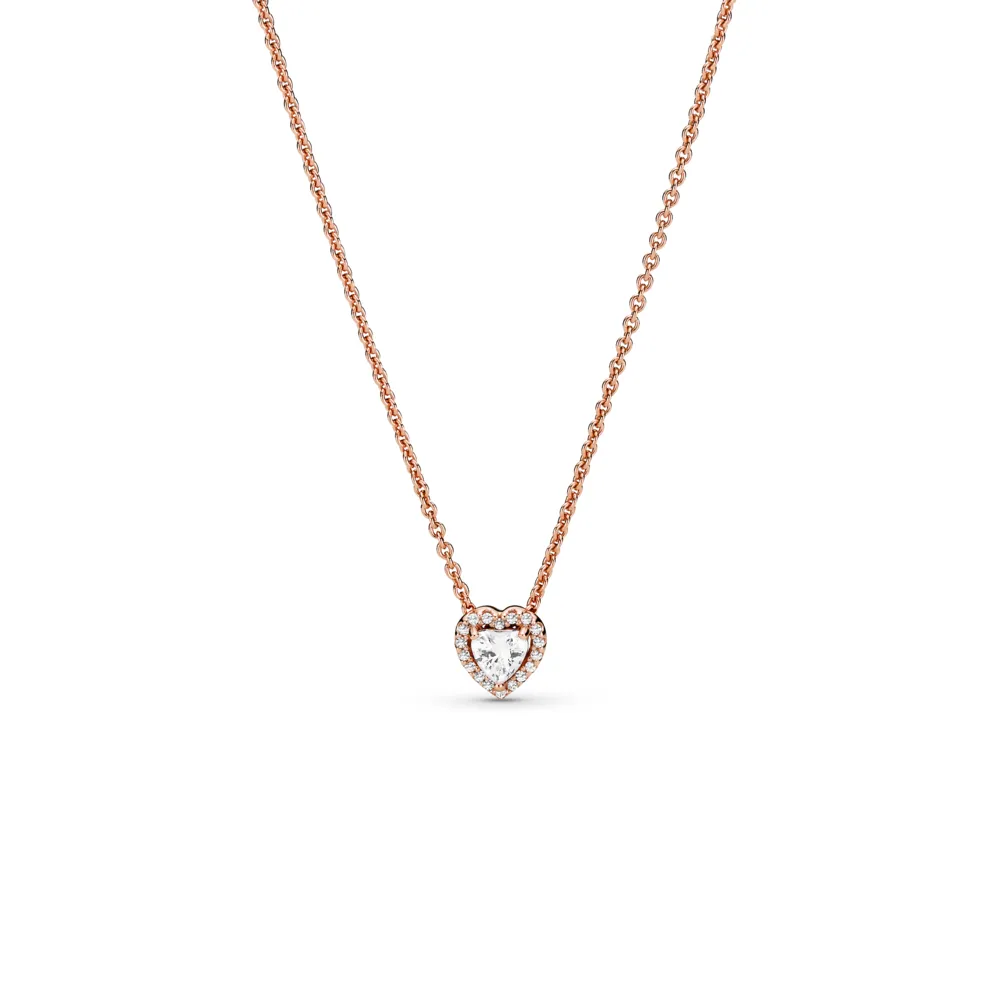 Sparkling Heart Collier Necklace